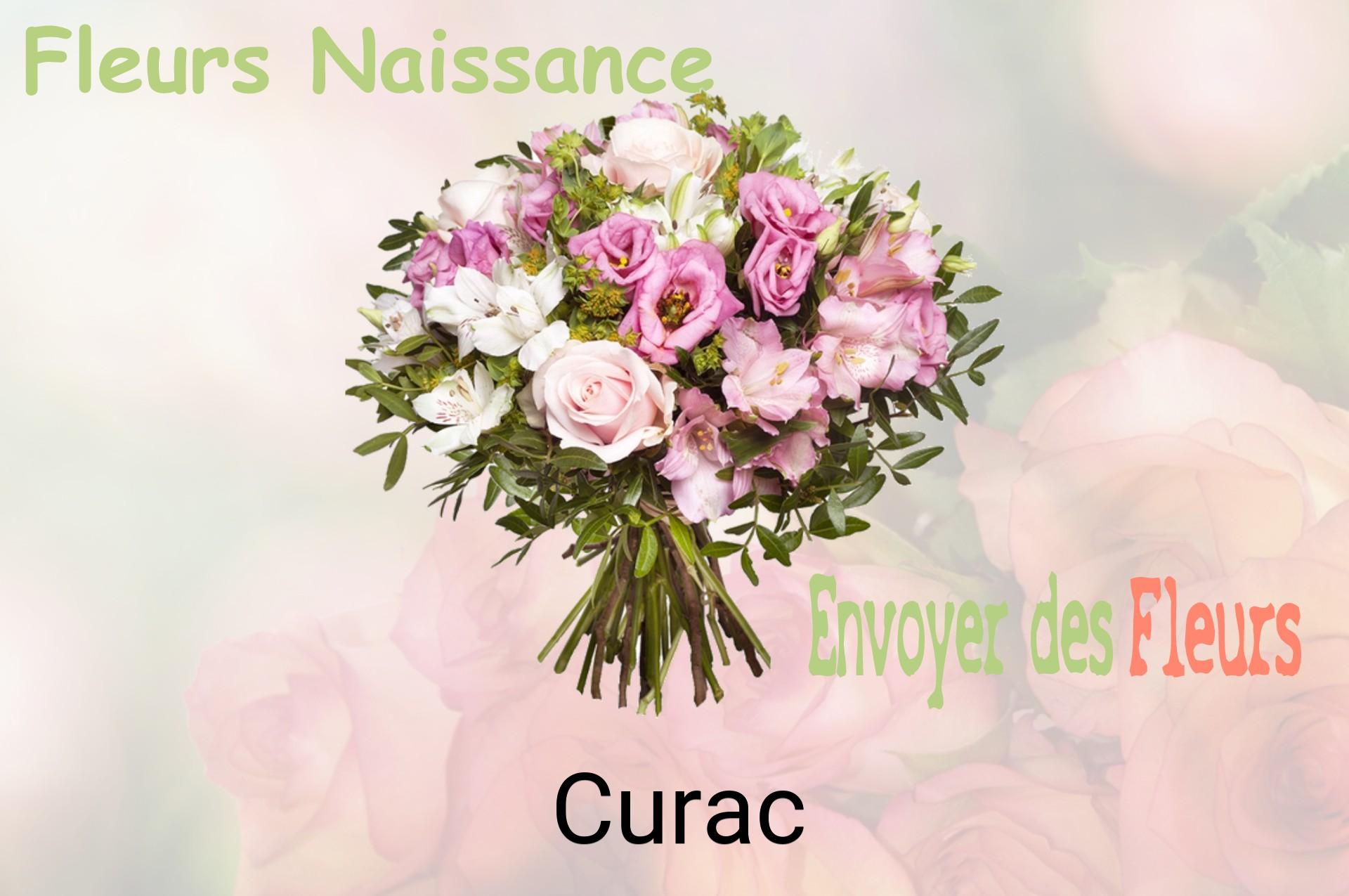 Bouquet de fleurs de naissance livré à Curac